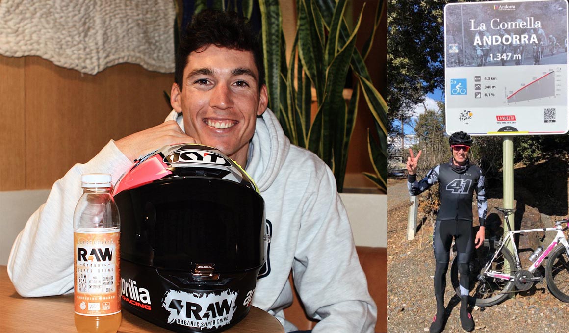 Aleix Espargaró y Raw Super Drink