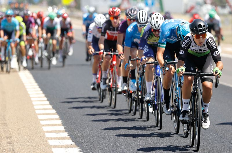 Carlos García Pierna, al ataque durante la Vuelta a Castilla y León Carlos García Pierna, al ataque durante la Vuelta a Castilla y León