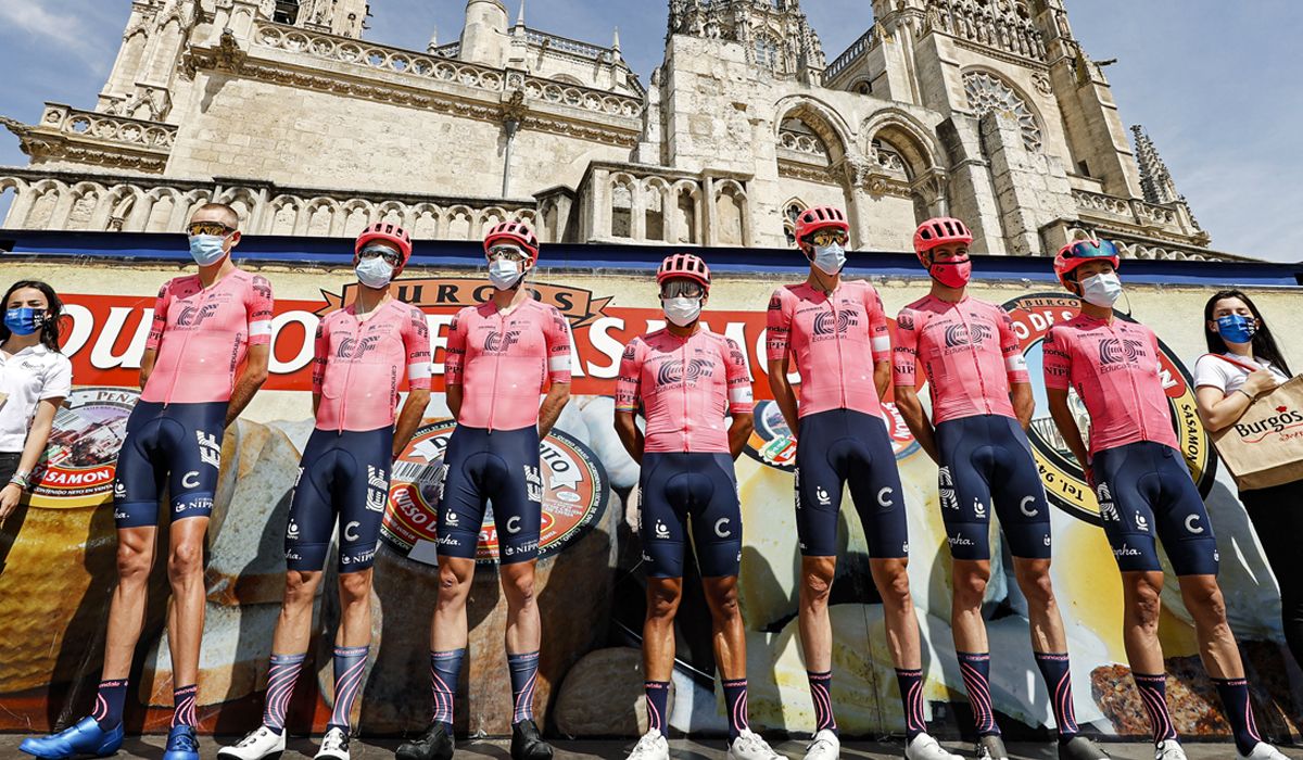 Los ciclistas del EF Education Nippo en la Vuelta a Burgos 2021