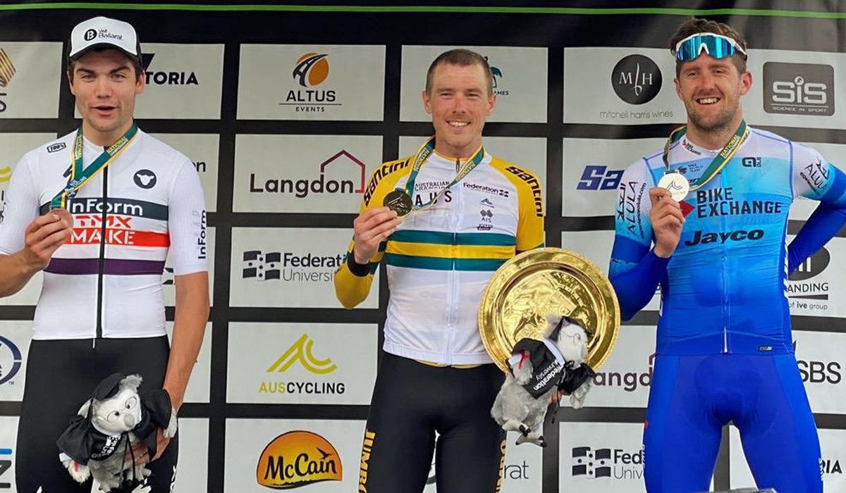 Rohan Dennis, campeón de Australia CRI en su estreno con el Jumbo Visma