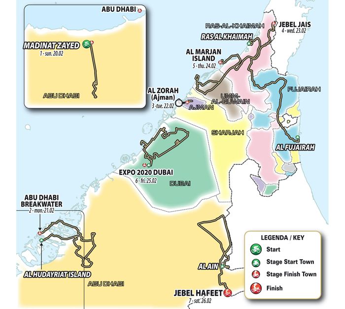 recorrido uae tour