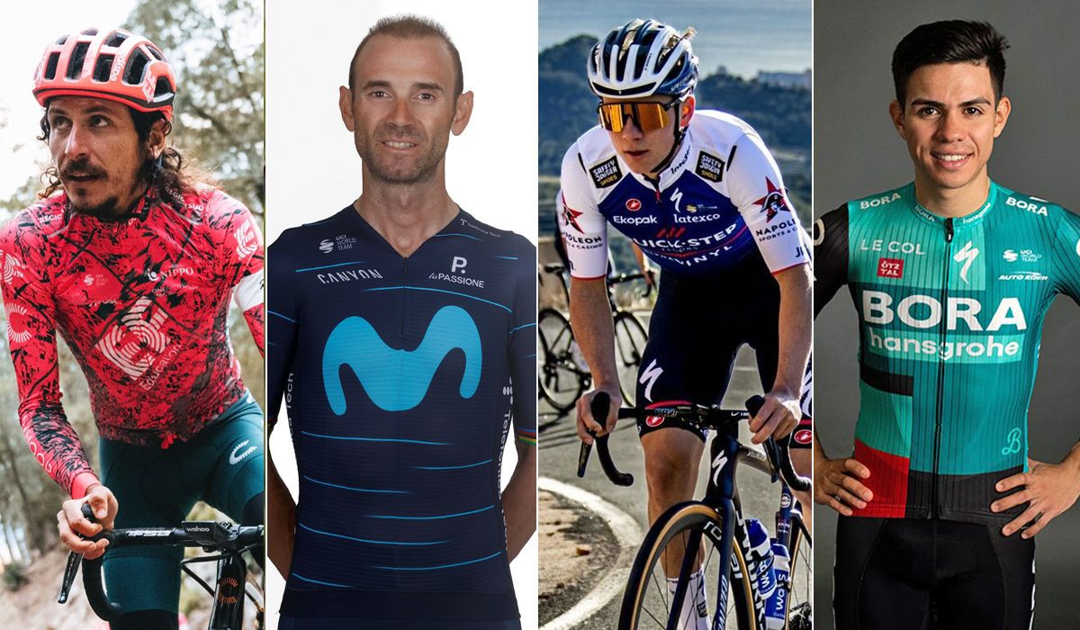 EF Education EasyPost, Movistar Team, Quick Step Alpha Vinyl y BORA hansgohe presentan equipaciones muy renovadas