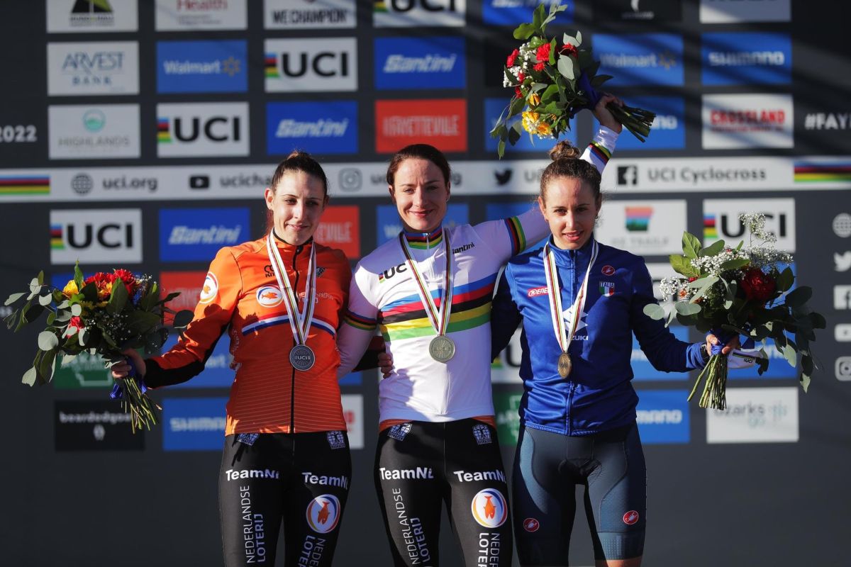 Marianne Vos, radiante de felicidad tras su octavo Mundial