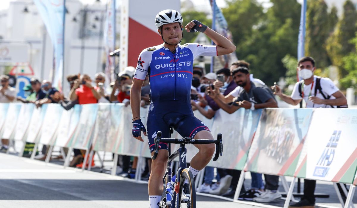 Fausto Masnada, nuevo líder del Tour de Omán tras su victoria de etapa