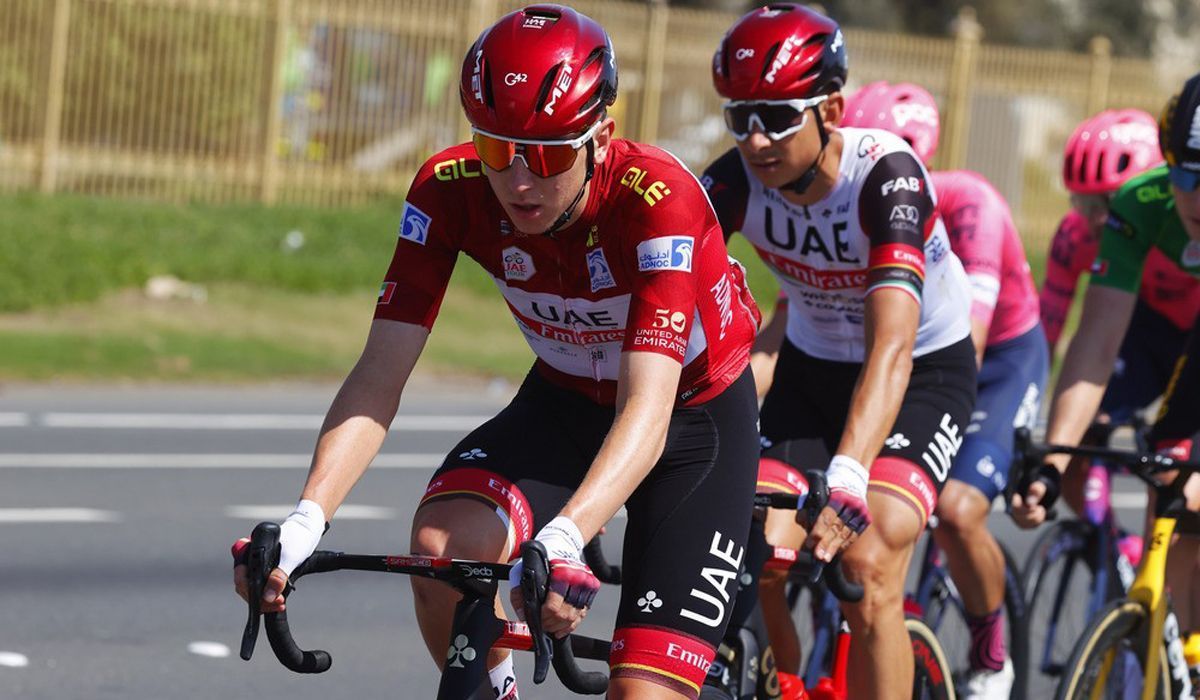 Tadej Pogacar en una imagen del  UAE Tour 2021