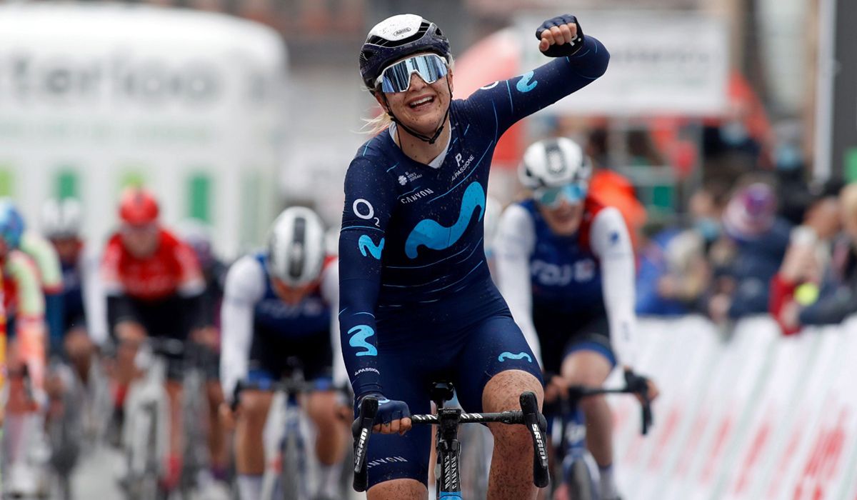 Emma Norsgaard impone su potente final para ganar Le Samyn des Dames