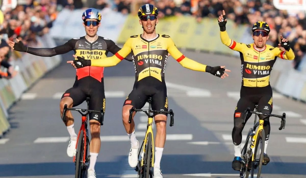 Histórico triplete del Jumbo Visma en la 1ª etapa de la París Niza