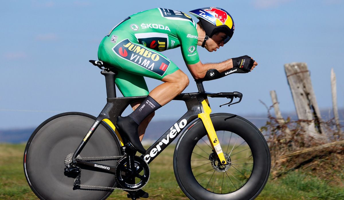 Van Aert encabeza un nuevo triple del Jumbo Visma en la contrarreloj y pasa a liderar la París Niza