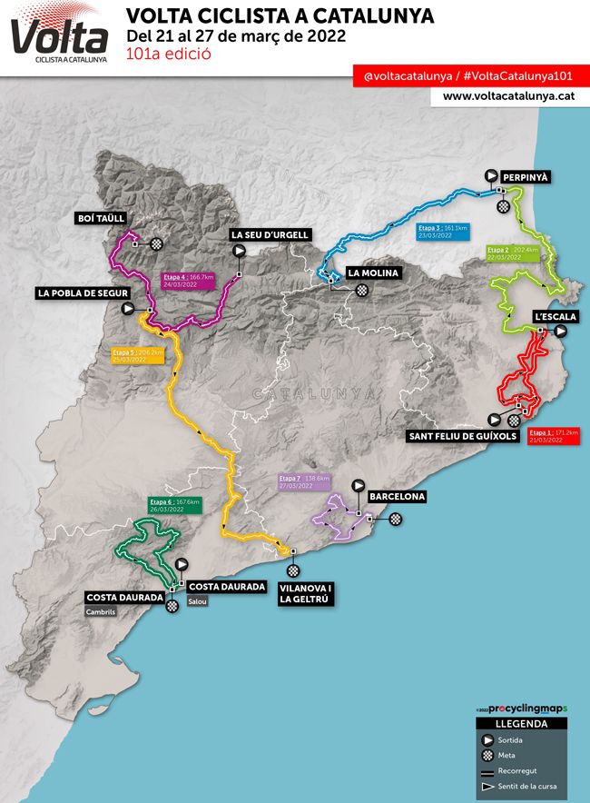 NdP Mapa Volta Catalunya 2022 NdP Mapa Volta Catalunya 2022
