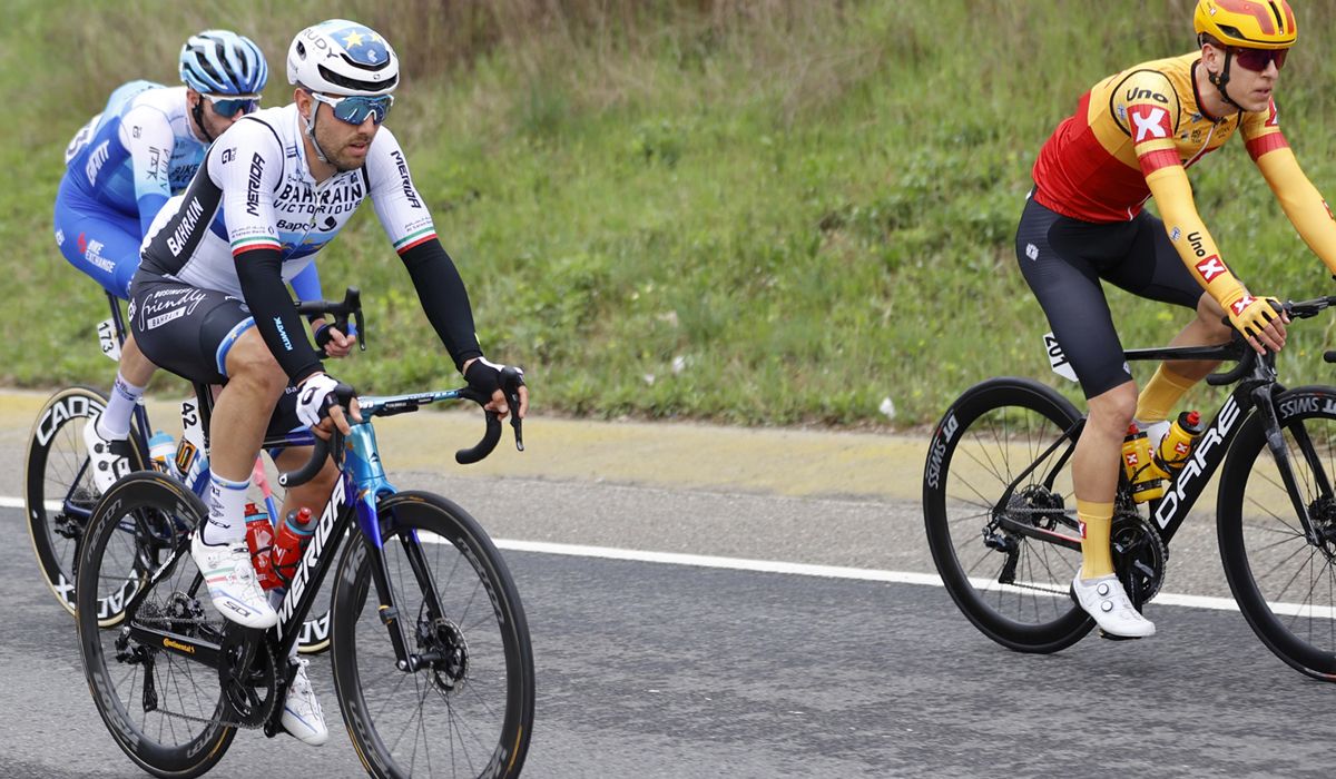 Sonny Colbrelli durante la etapa de hoy en la Volta a Catalunya
