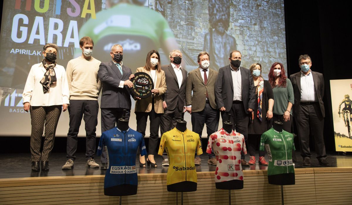 Un momento de la presentación oficial de la Itzulia 2022