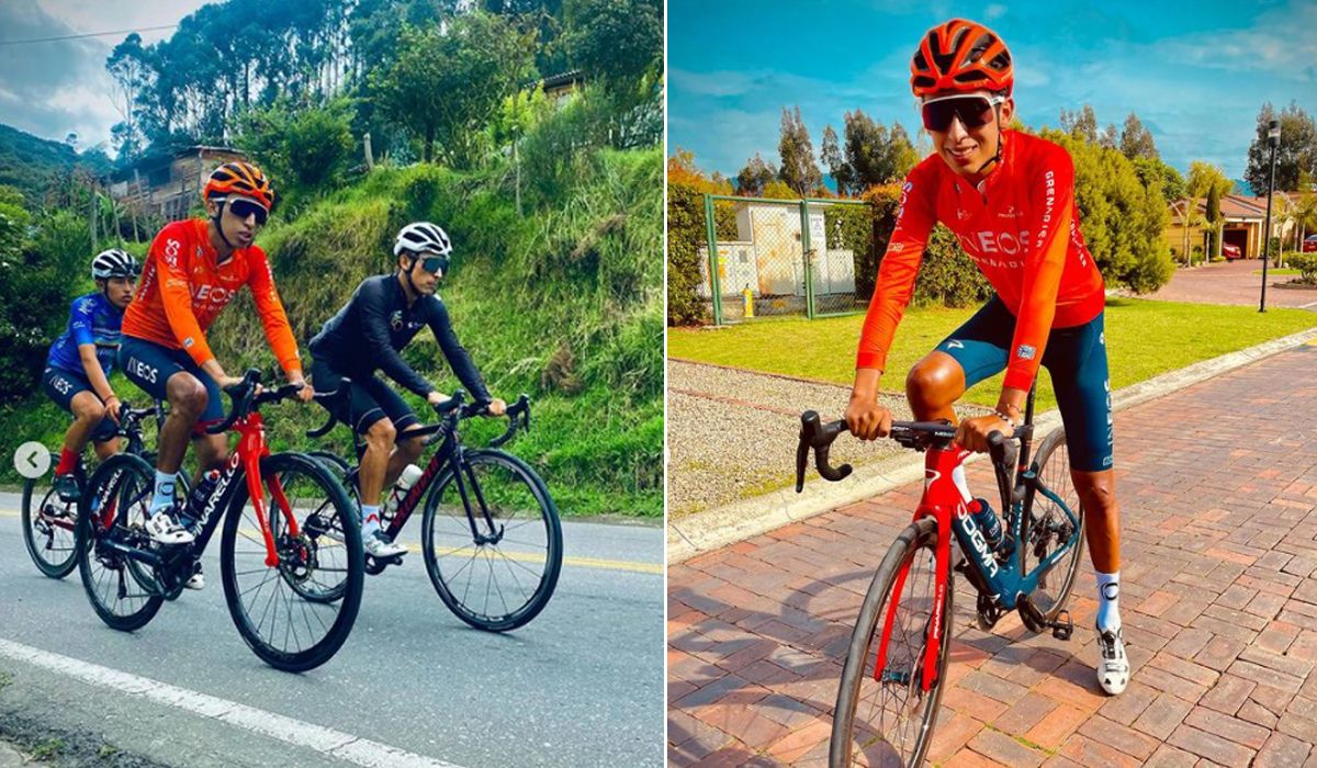 Egan Bernal vuelve a entrenar en carretera dos meses después de su accidente