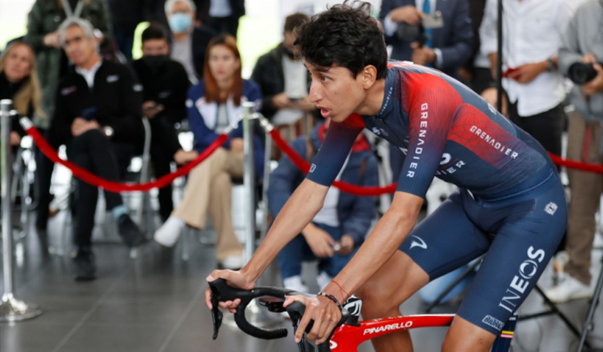 Egan Bernal en un acto público celebrado el pasado fin de semana