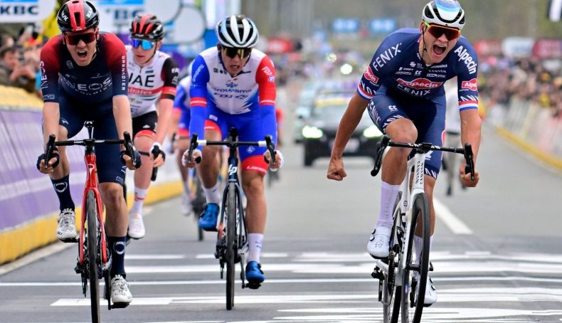 mathieu van der poel se lleva el tour de flandes 2022