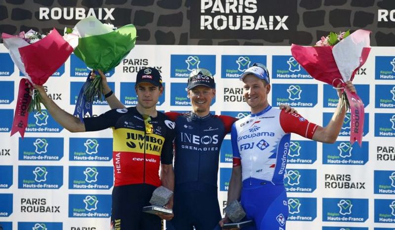 Podio París Roubaix 2022 Podio París Roubaix 2022