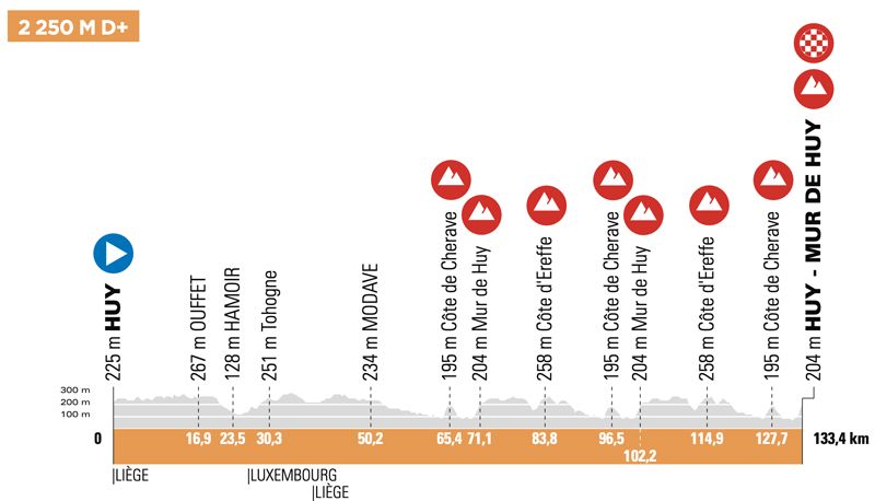 Profile 2022 Flèche Wallonne Profile 2022 Flèche Wallonne