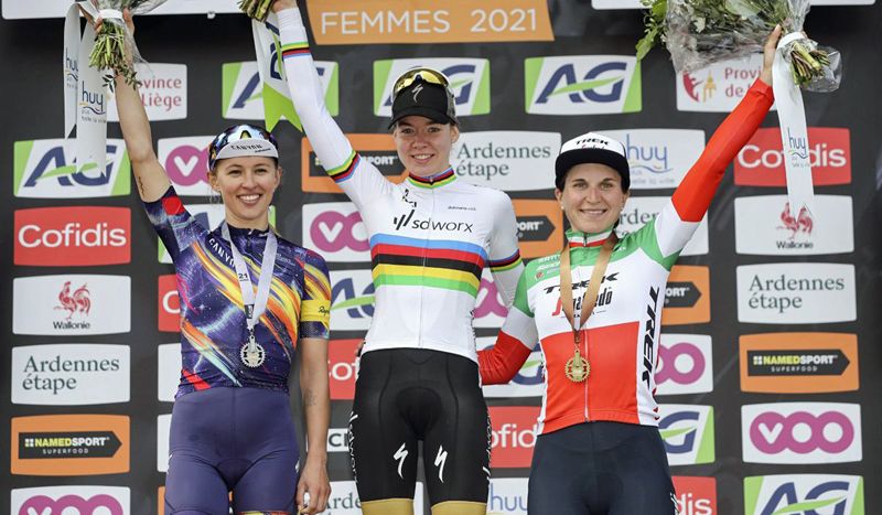 Podio de la Flecha Valona 2021 Podio de la Flecha Valona 2021