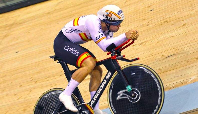 Alejandro Martínez durante la disputa de la prueba Kilómetro CRI.