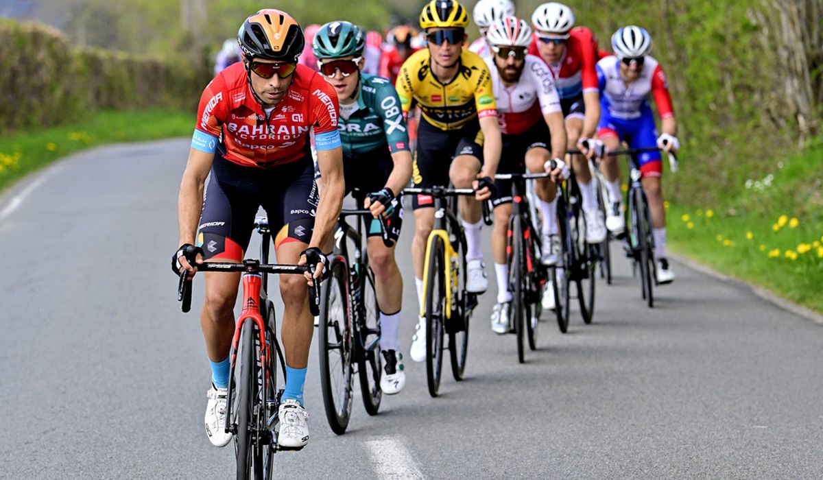 Mikel Landa, en una imagen de la pasada Lieja Bastoña Lieja