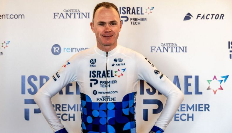 Froome durante la presentación del equipo a principios de la temporada. Froome durante la presentación del equipo a principios de la temporada.