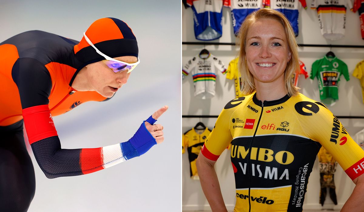 La campeona olímpica de patinaje Achtereekte se pasa al ciclismo con el Jumbo Visma