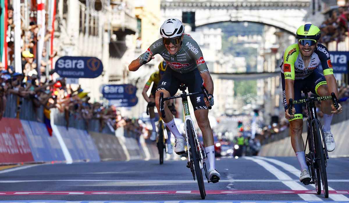 Stefano Oldani estrena a lo grande su palmarés. Foto Luca Bettini Sprint Cycling Agency