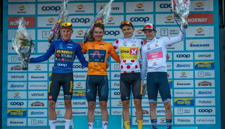 Podio final de la edición del año pasado del Tour of Norway