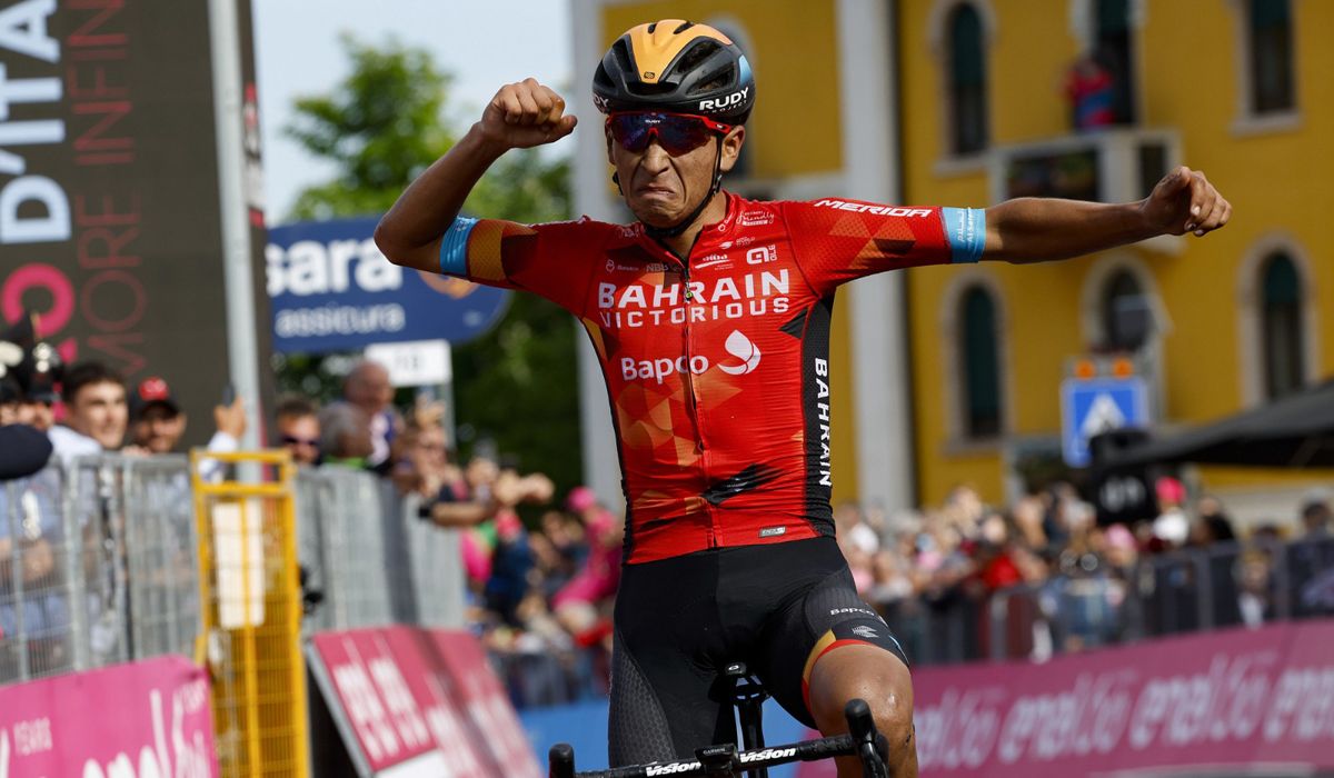 Gran victoria de Santiago Buitrago en Lavarone. Foto: Ilario Biondi (Sprint Cycling Agency)