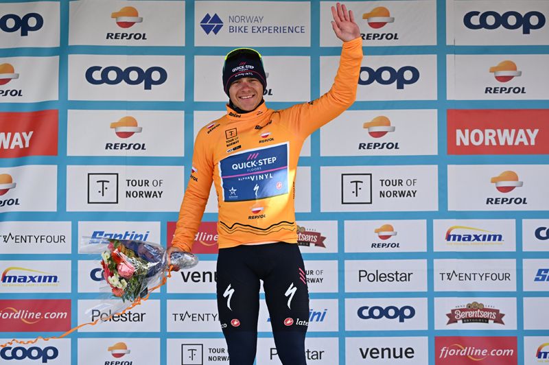 Remco Evenepoel recupera el liderato del Tour de Noruega Remco Evenepoel recupera el liderato del Tour de Noruega