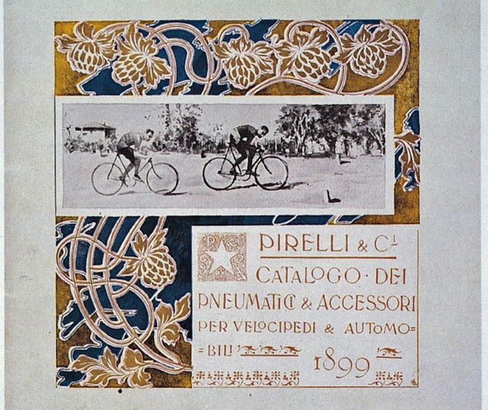 1899 Pirelli catalogue with bicycle tyres@Fondazione Pirelli