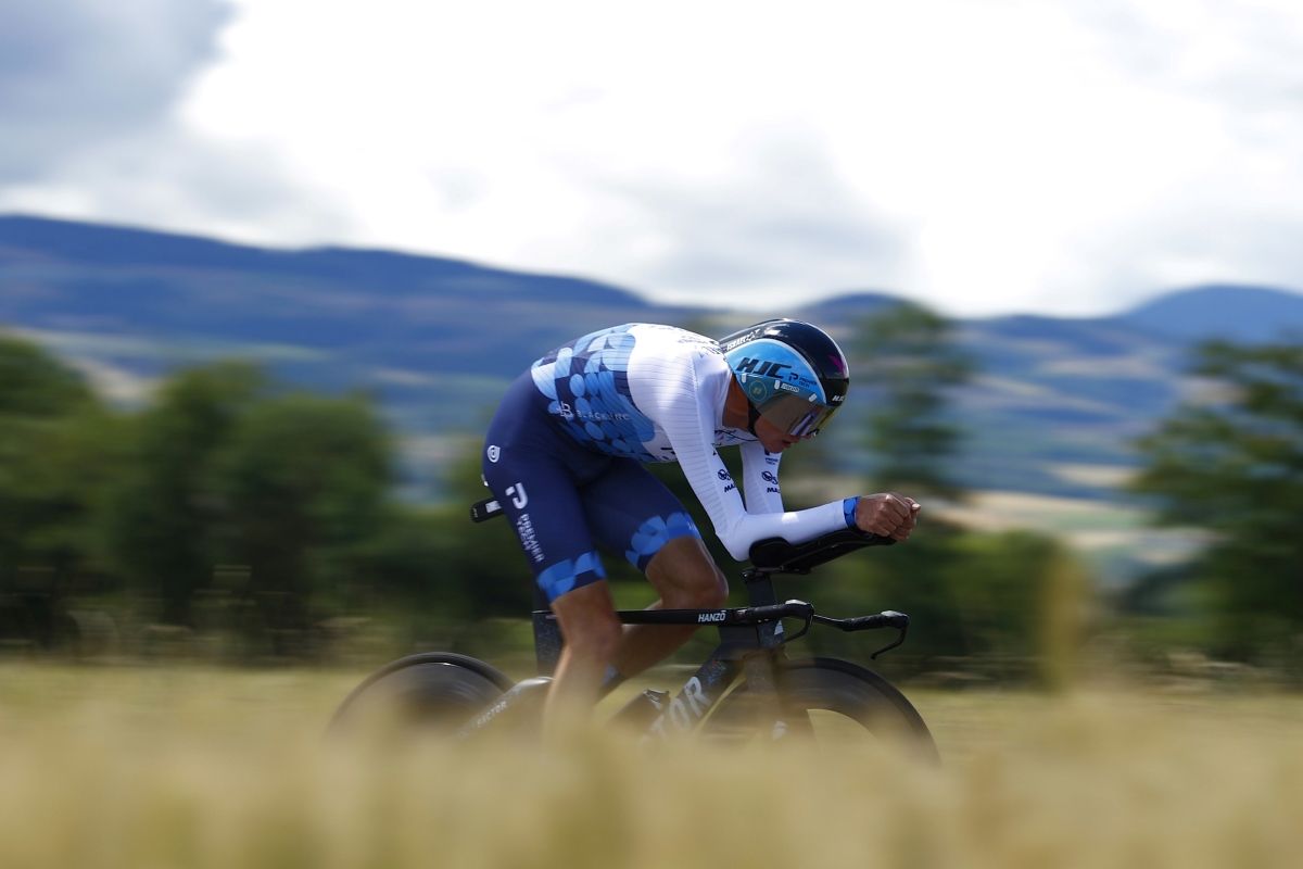 Froome durante la disputa de la crono del Delfinado, en la que fue 64º. 