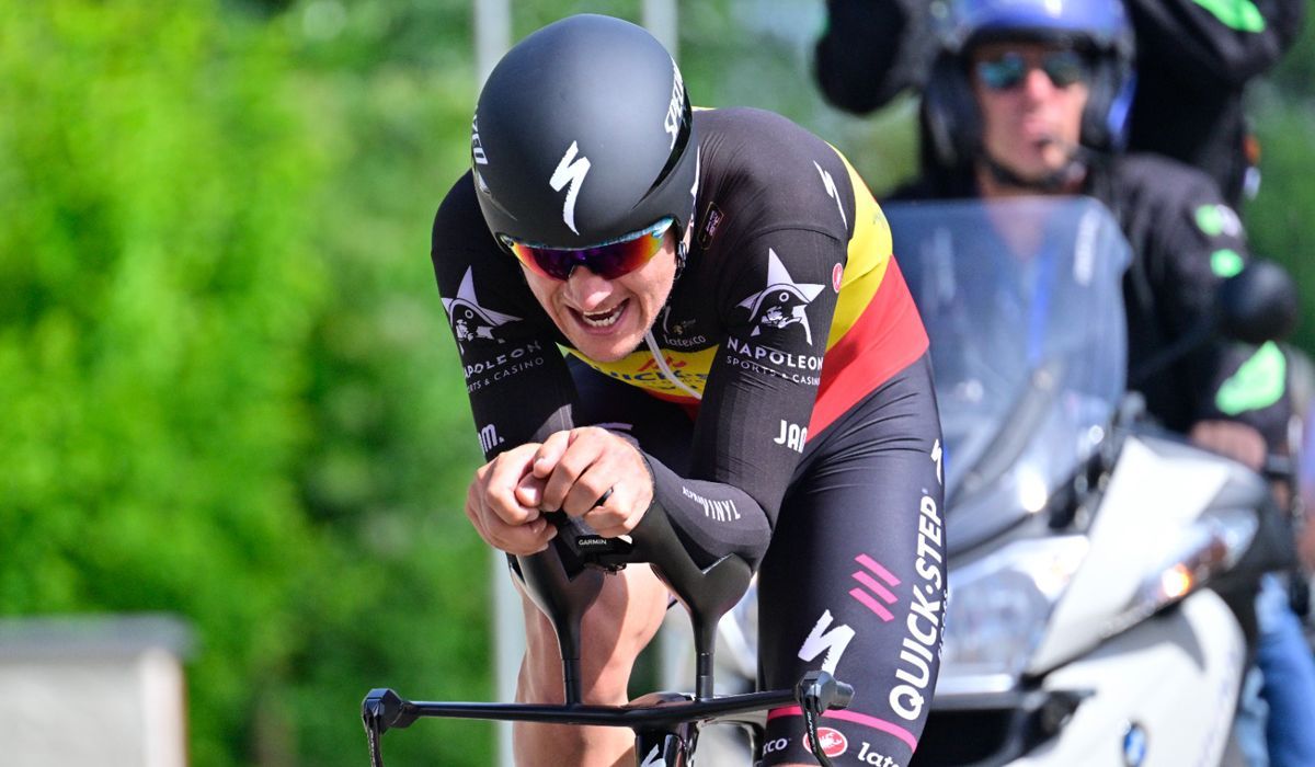 Lampaert se impuso en la crono del Tour de Bélgica 2022.
