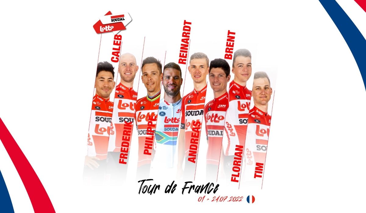 Ocho corredores del Lotto Soudal para el Tour de Francia 22'.