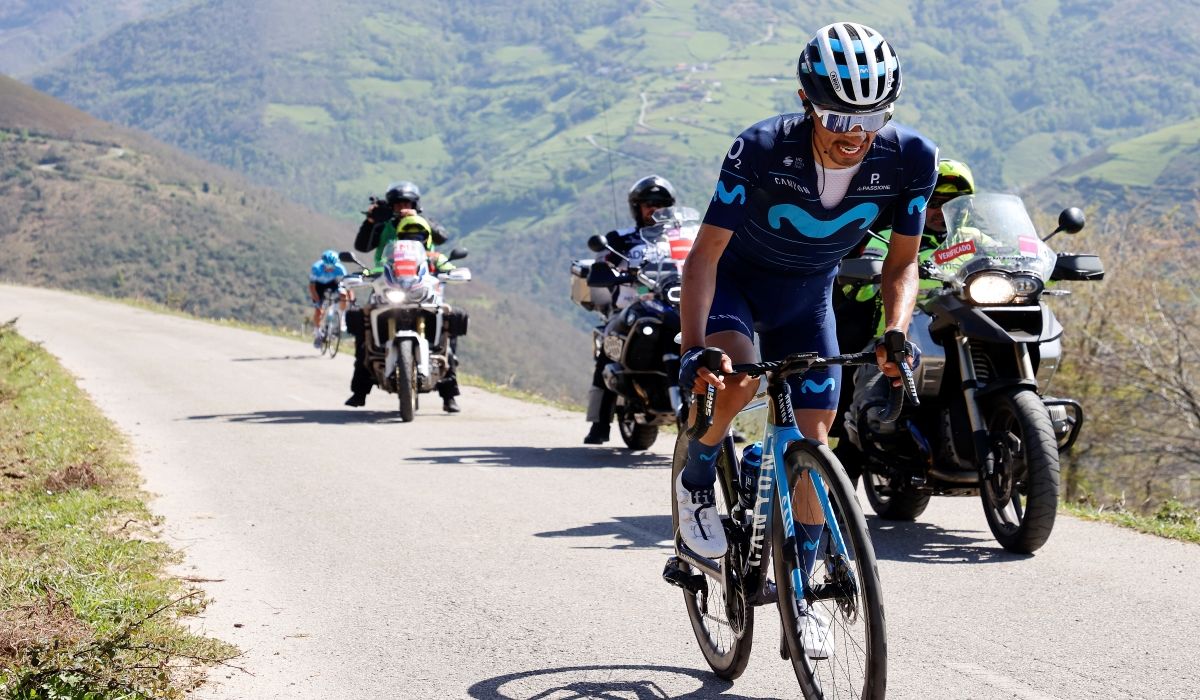 Iván Ramiro Sosa durante la Vuelta a Asturias 2022, que ganó.