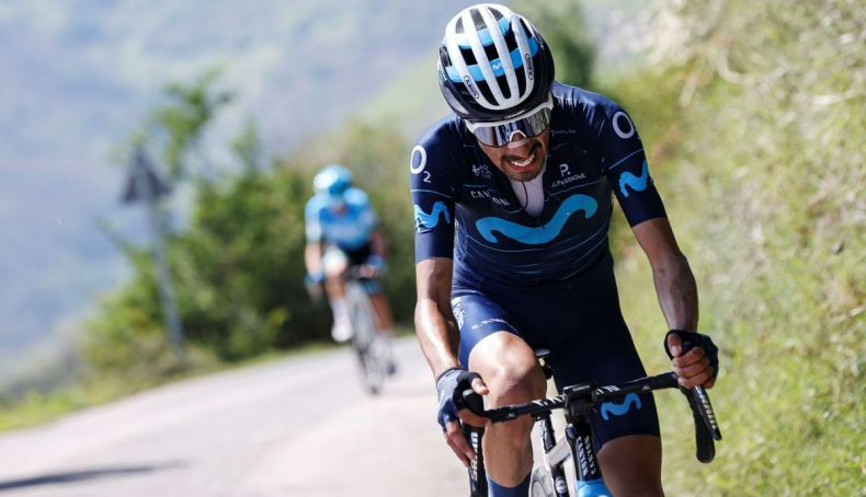 El colombiano obtuvo su primera gran victoria con el Movistar Team en Asturias.