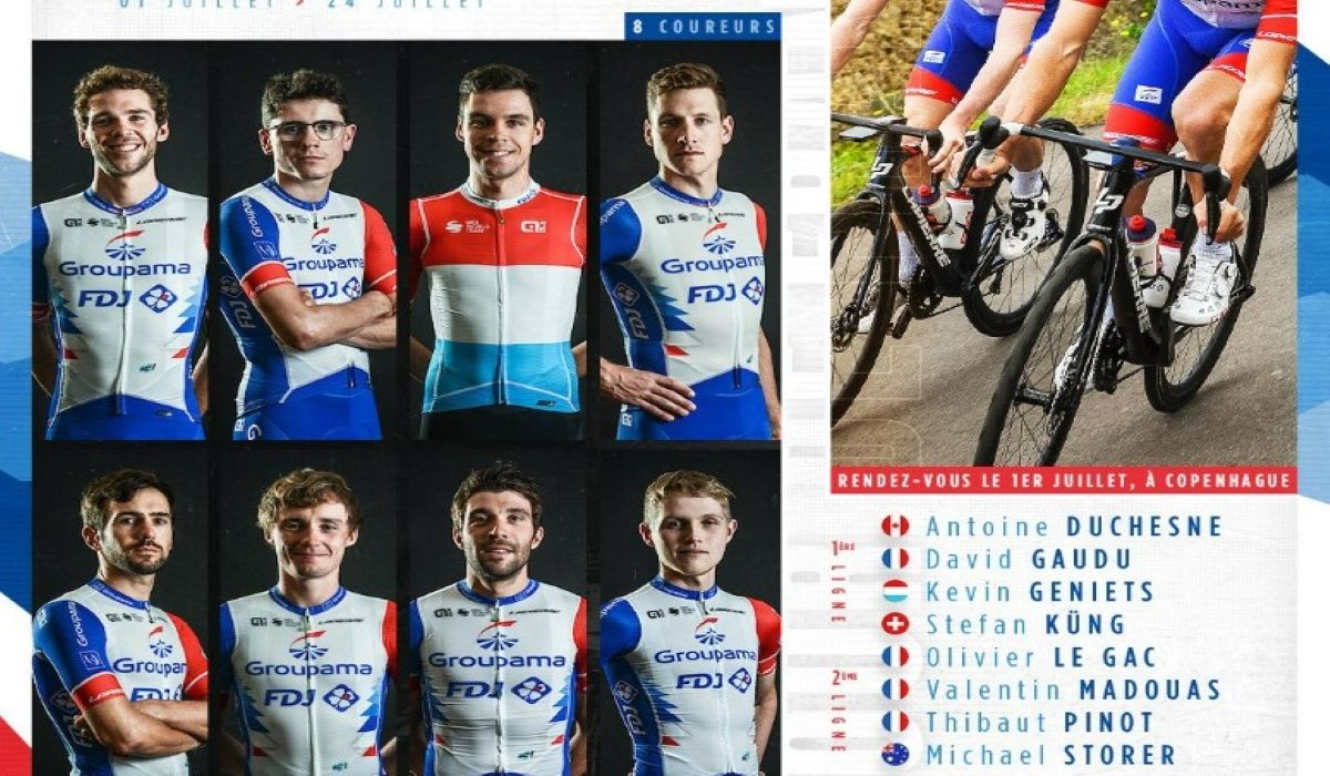 Ocho del Groupama FDJ para el próximo Tour de Francia.