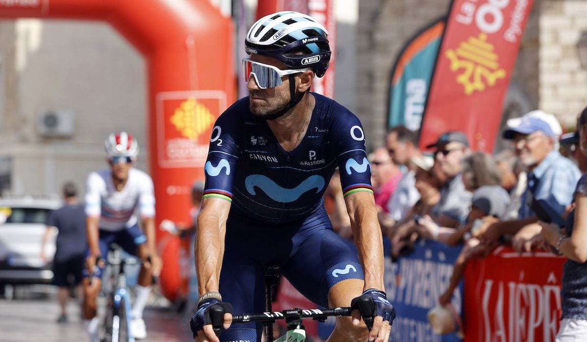 Alejandro Valverde en una imagen de la reciente Ruta de Occitania
