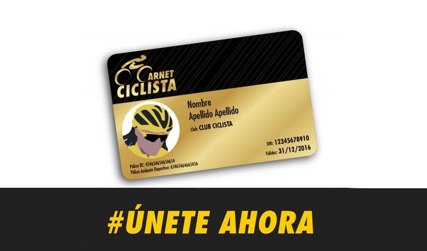 Disfruta las ventajas del Carnet Ciclista