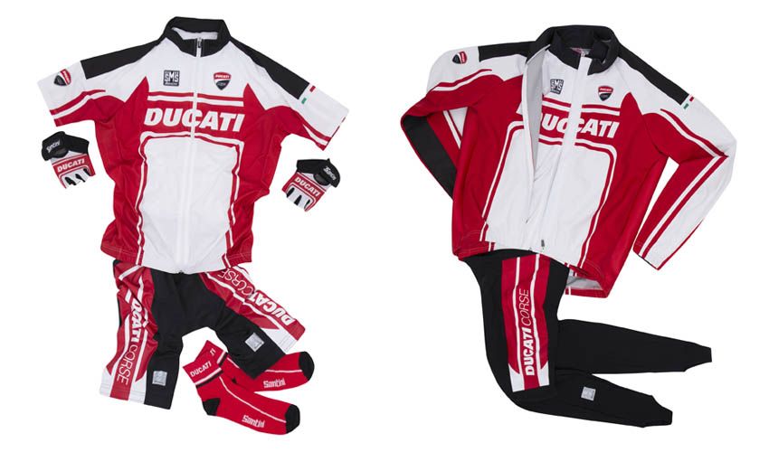 Santini lanza una línea con los colores de Ducati