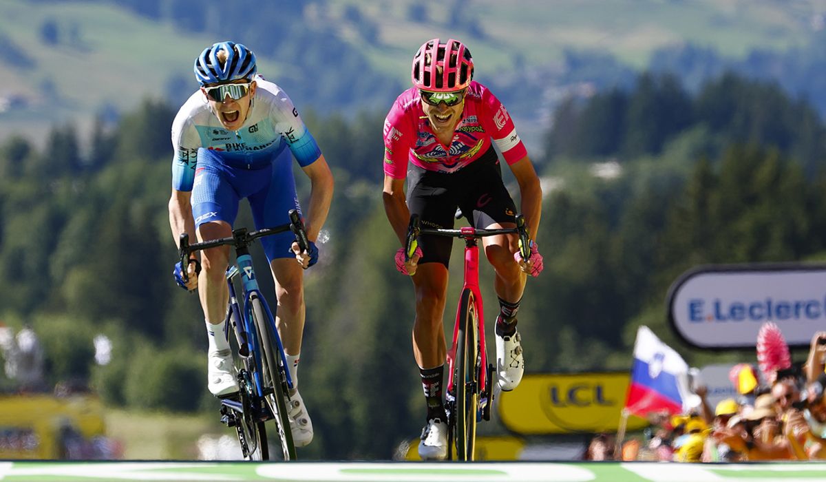 Magnus Cort gana en Megève. Foto Luca Bettini (Sprint Cycling Agency)