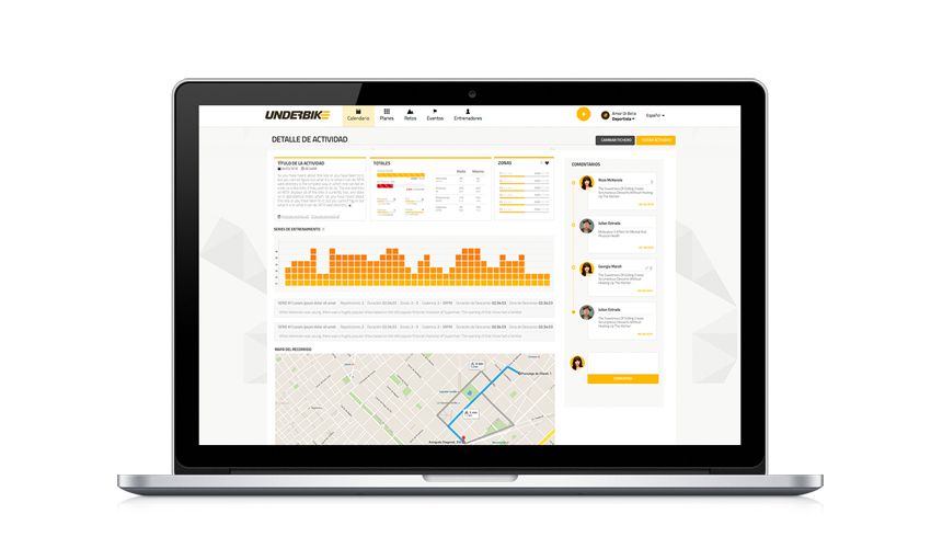 Underbike, nueva red social para ciclistas y entrenadores