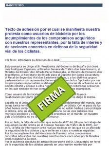 DIFUSIÓN DEL MANIFIESTO DIFUSIÓN DEL MANIFIESTO