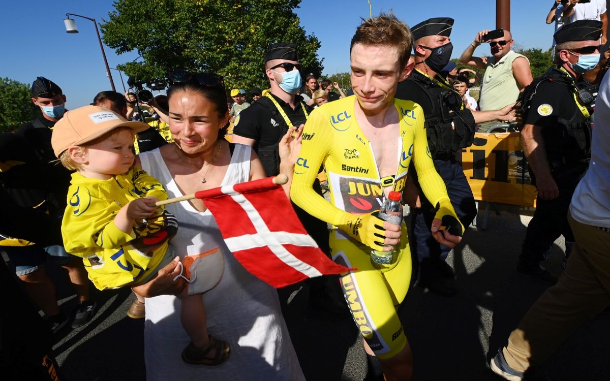 Vingegaard tras la CRI de la 20ª etapa del Tour.