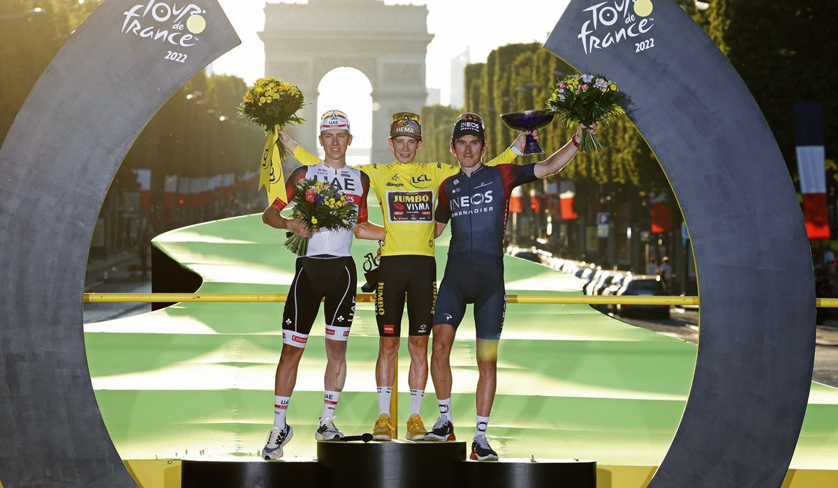 Podio final del Tour de Francia 2022 Podio final del Tour de Francia 2022