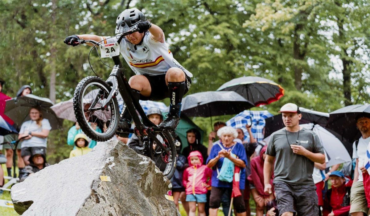 Participante de la selección española en la prueba de Trial, donde han salido vencedores.