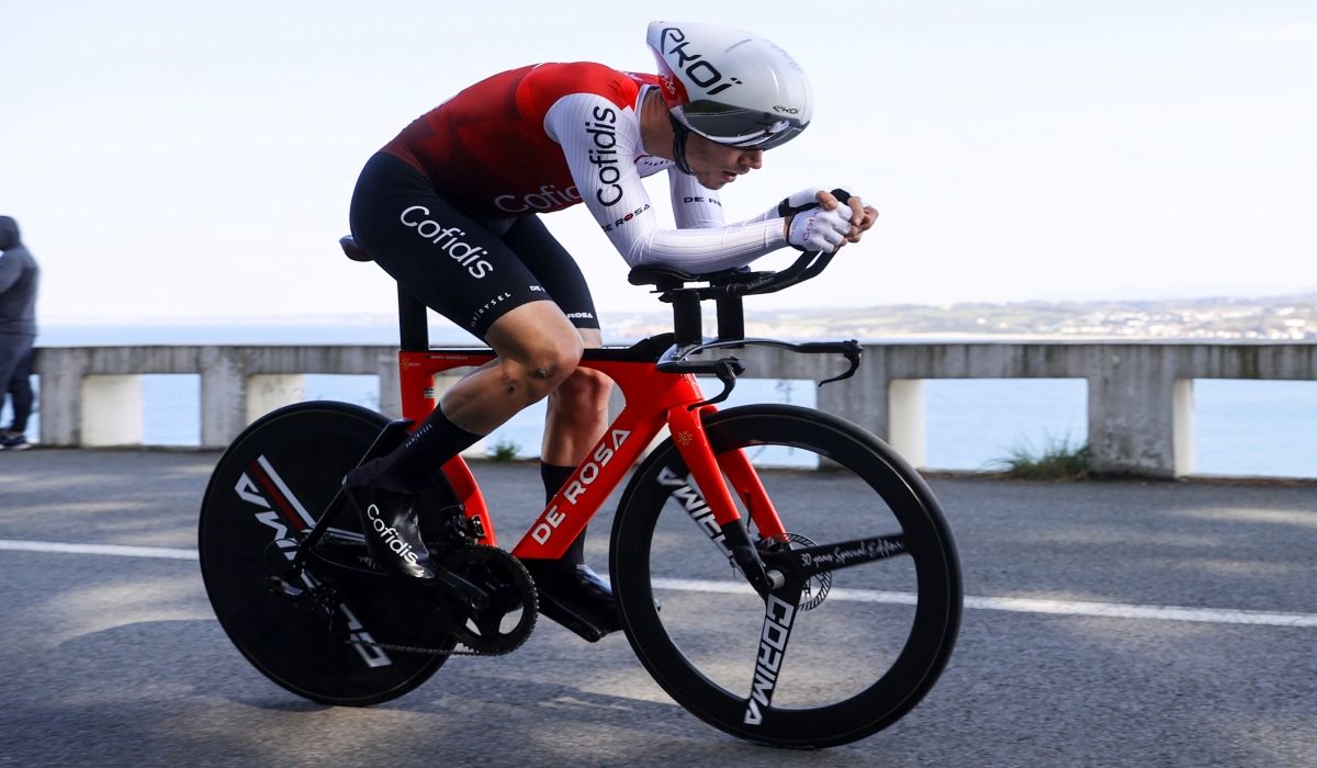Andre Carvalho en la CRI de la Itzulia.