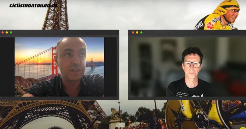 Jon Iriberri, en un momento de la charla que mantuvo con Joseba Beloki Jon Iriberri, en un momento de la charla que mantuvo con Joseba Beloki