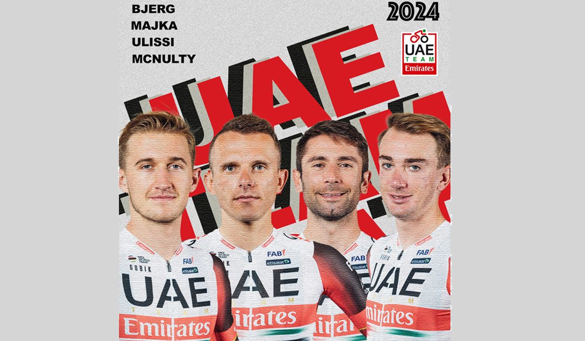 Majka, Ulissi, McNulty y Bjerg renuevan con UAE Team Emirates hasta 2024