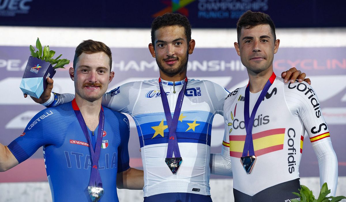 Sebastián Mora, bronce en el Omnium del Europeo. Foto Luca Bettini   Sprint Cycling Agency