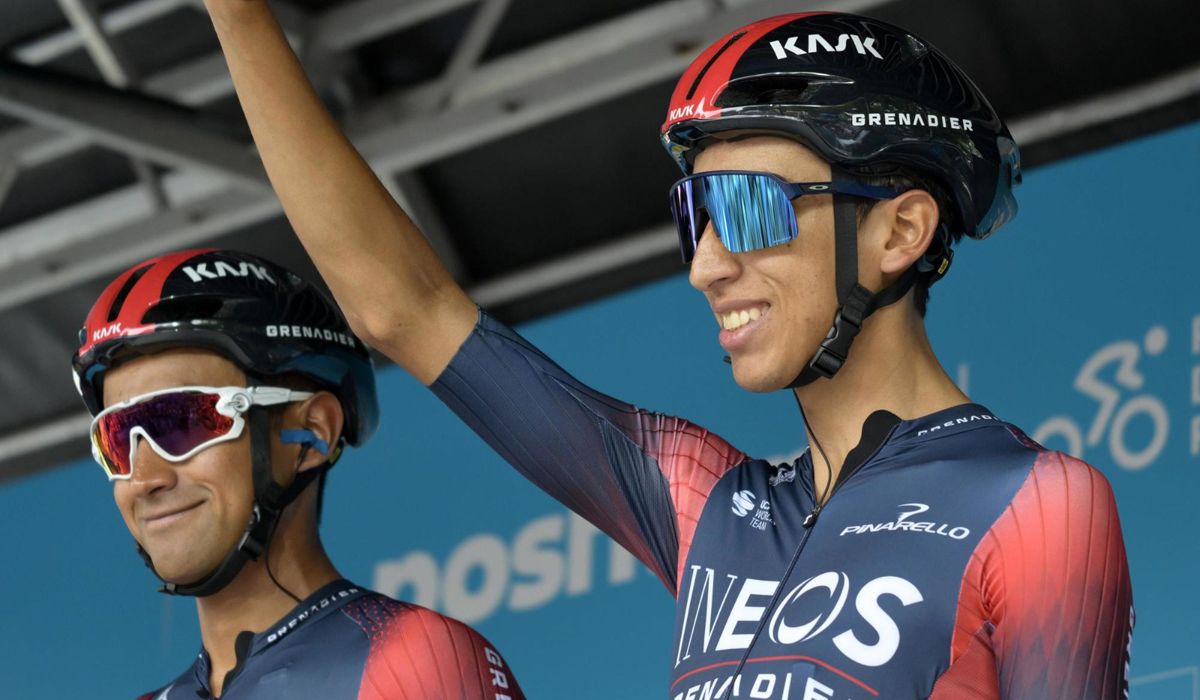 Egan Bernal antes de la salida de la 1ª etapa del Tour de Dinamarca